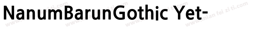 NanumBarunGothic Yet字体转换